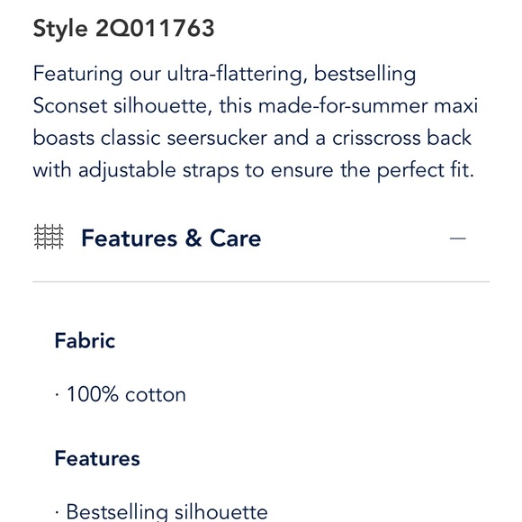 Vineyard Vines Seersucker Black Maxi Dress - Picture 9 of 16